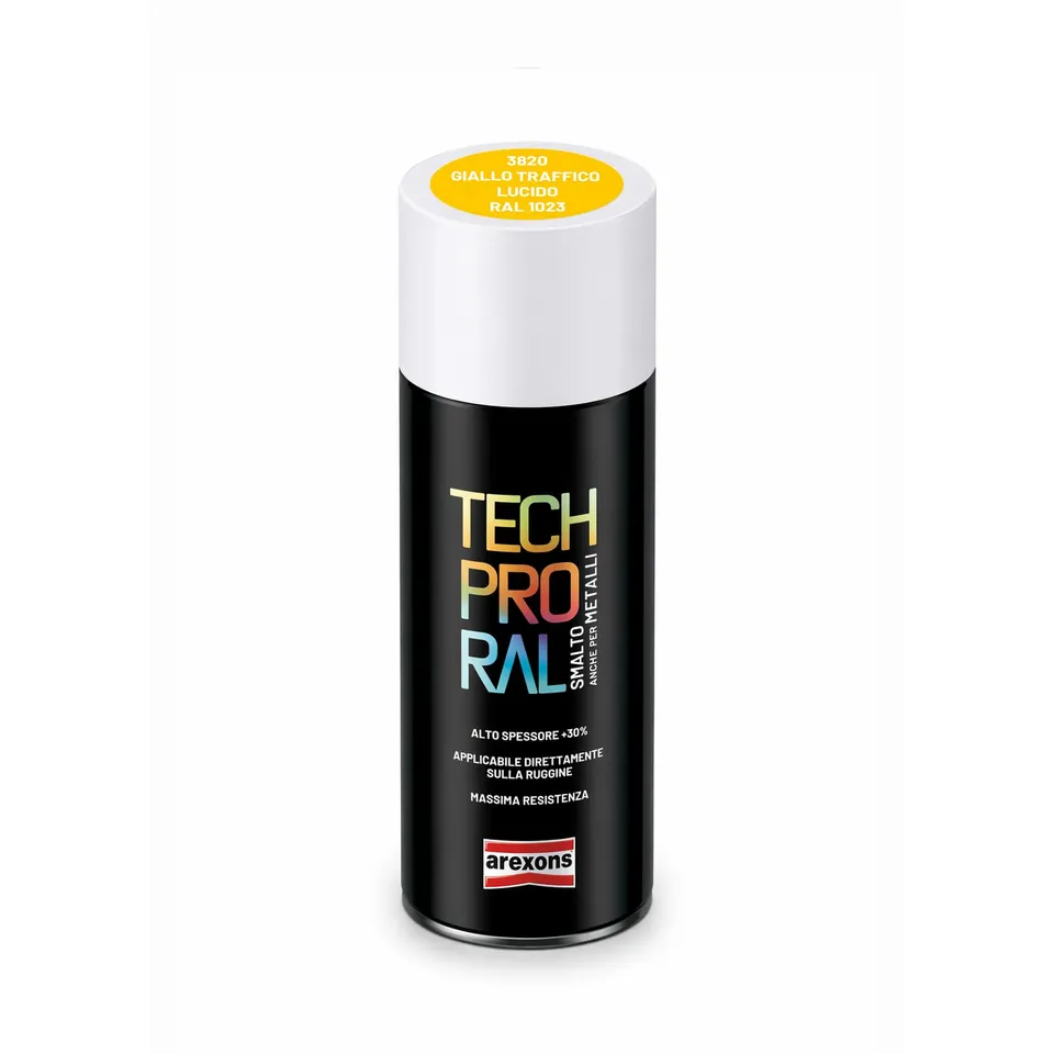 arexons-tech-pro-smalto-spray-ral-1023-giallo-traffico-lucido-400-ml image 1