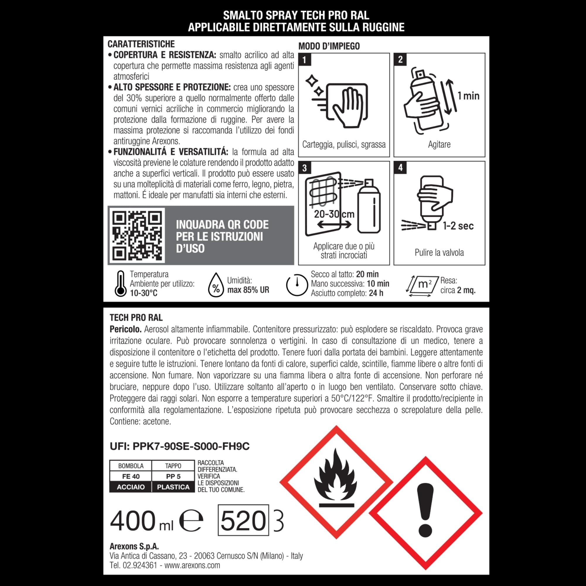 arexons-tech-pro-smalto-spray-trasparente-400ml image 5