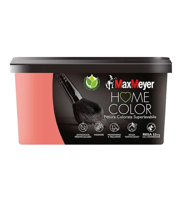 maxmeyer-home-color-pittura-superlavabile-corallo-2-5-l image 1