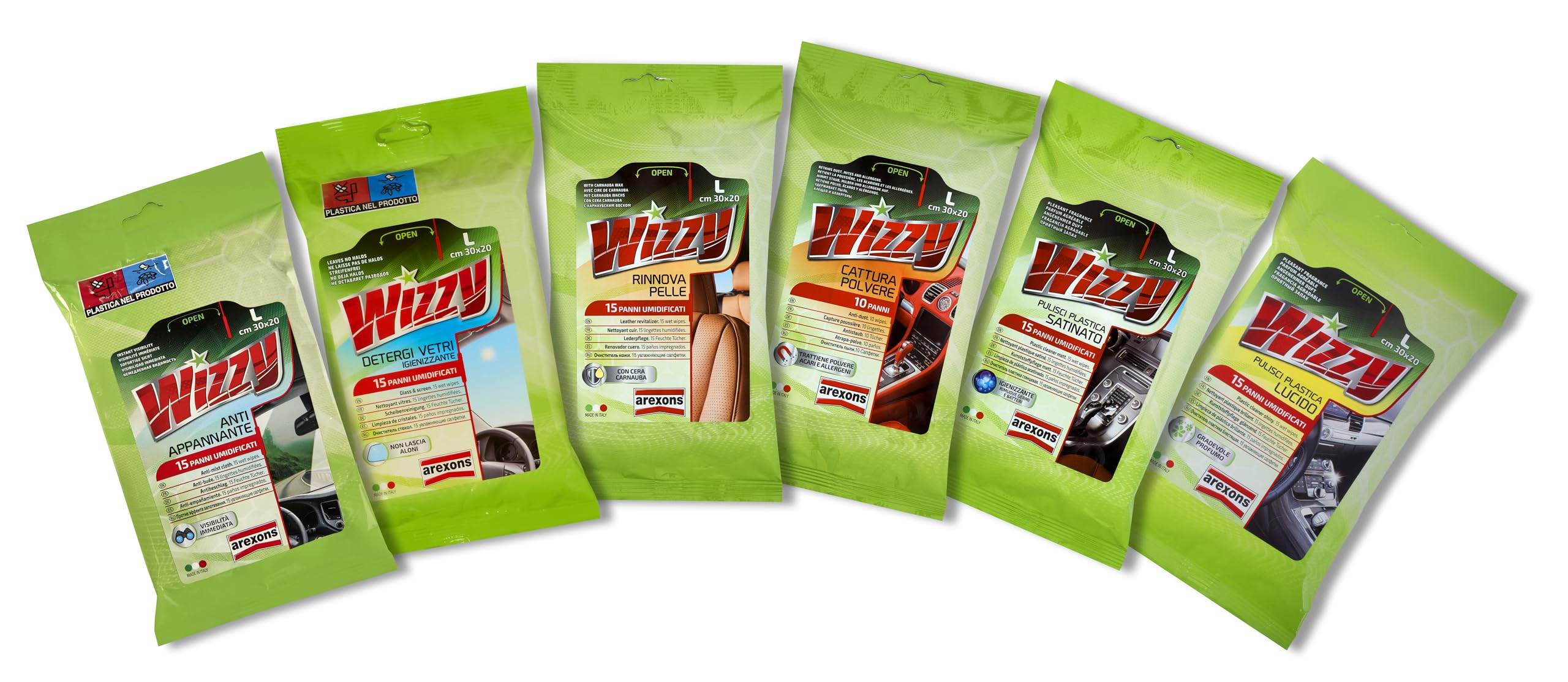 arexons-wizzy-panno-antiappannante-vetri-auto-usa-e-getta-30x20-cm image 3