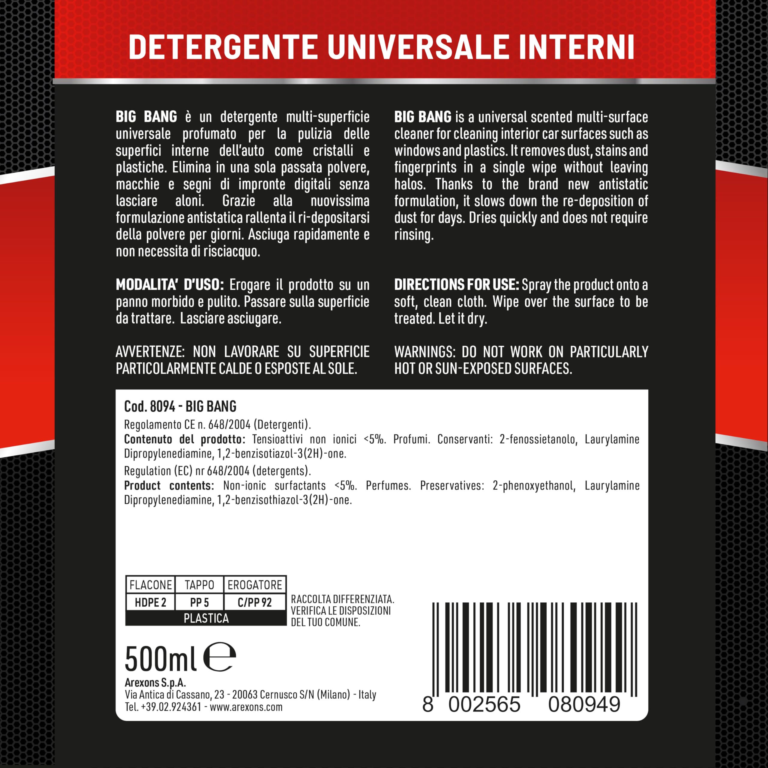 arexons-car-care-pro-big-bang-pulitore-universale-interni-500-ml image 2