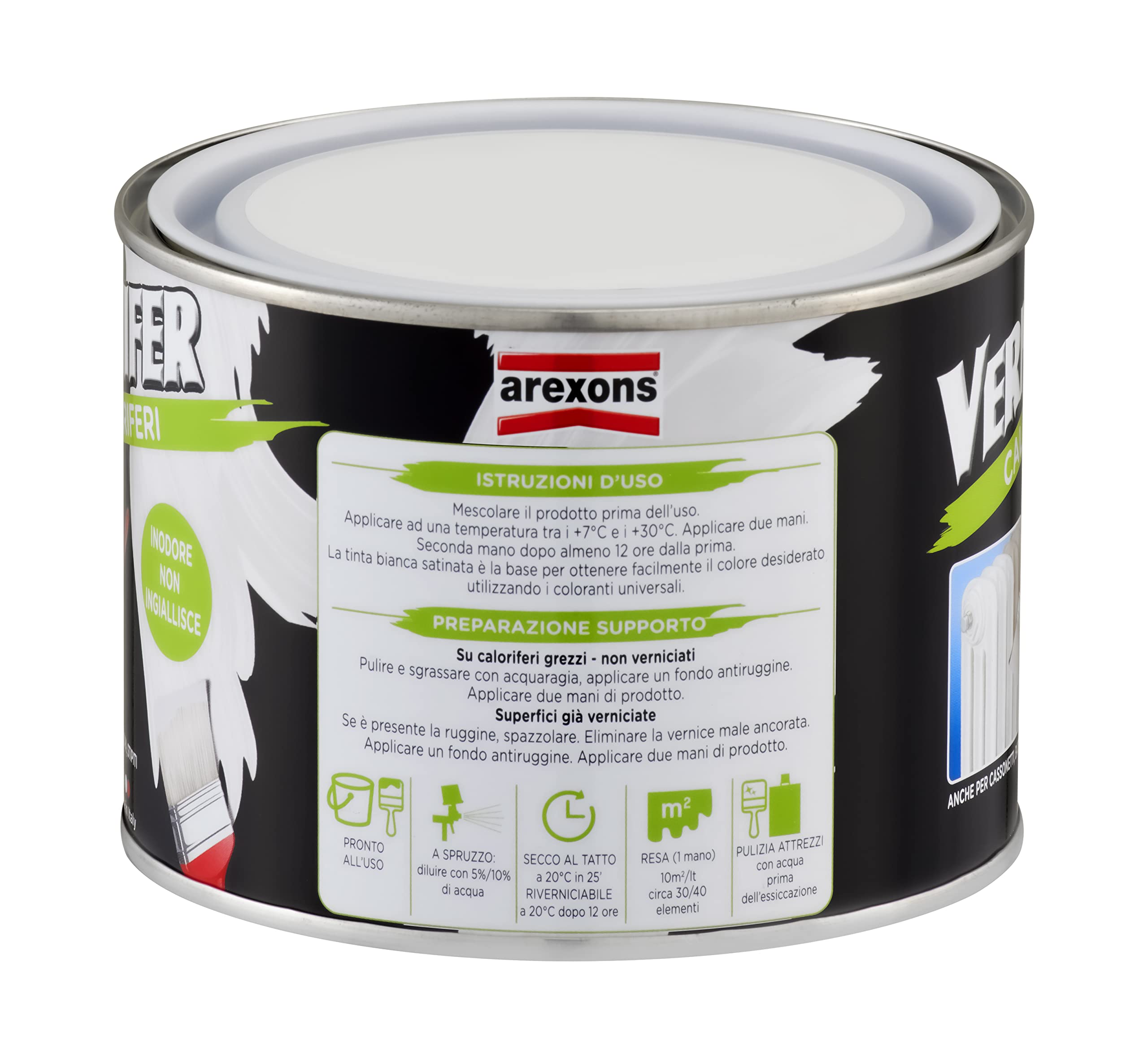 arexons-vernifer-caloriferi-smalto-bianco-satinato-500-ml image 2