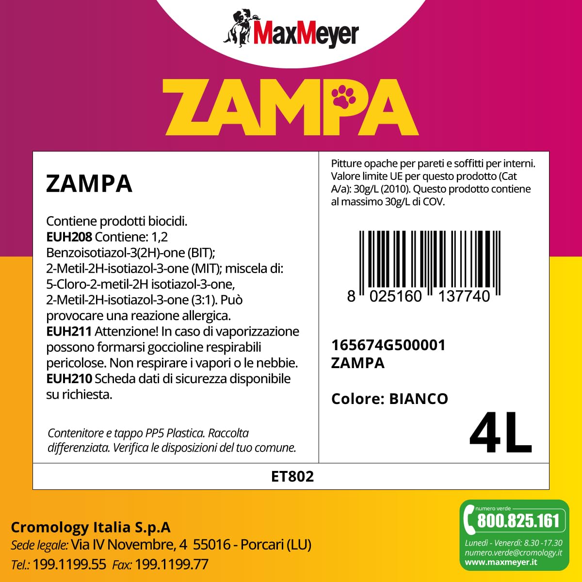 maxmeyer-zampa-pittura-per-interni-bianca-4-litri-anti-macchia-animali image 2