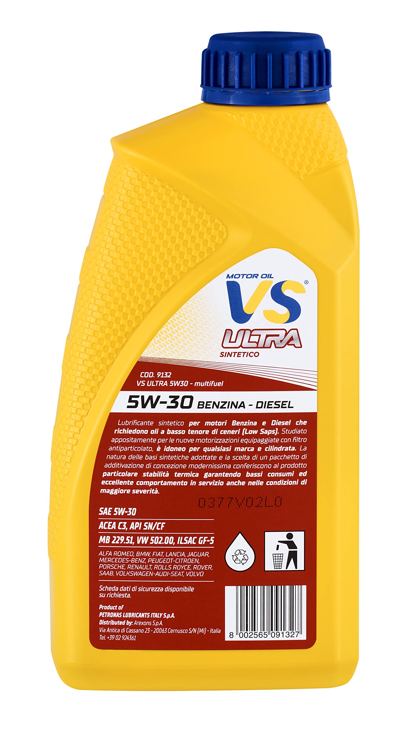 arexons-vs-ultra-5w-30-lubrificante-sintetico-1l image 3