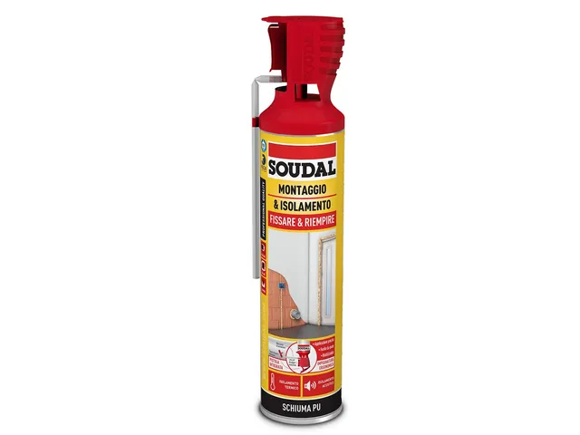 soudal-montaggio-isolamento-genius-gun-schiuma-600ml-champagne image 1