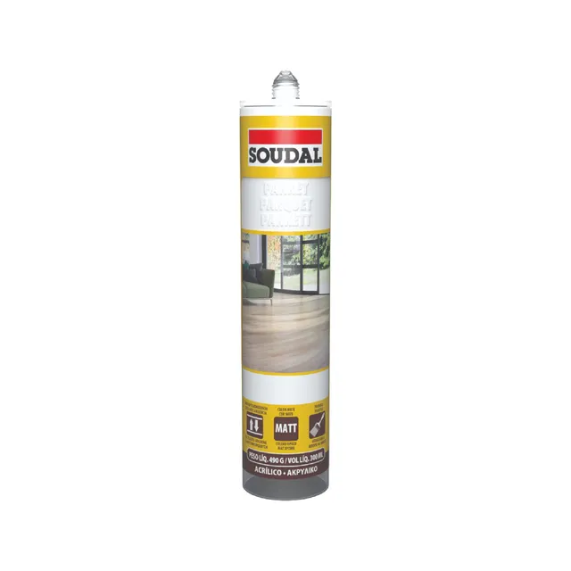 soudal-acrilico-legno-300ml-bianco-perla-sigillante-verniciabile-per-parquet-e-l image 1