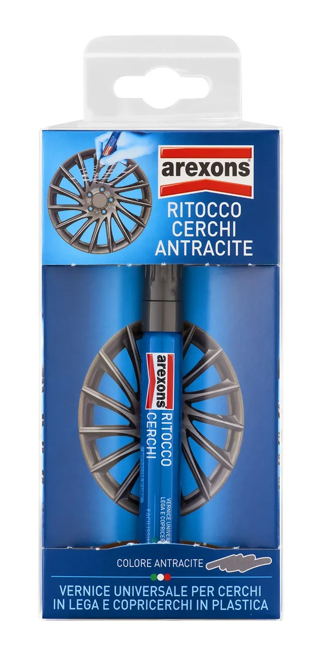 arexons-8227-ritocco-cerchioni-antracite-10-ml-pennarello-vernice-copri-graffi image 1