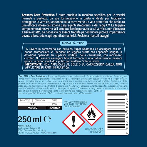 arexons-cera-auto-protettiva-lucida-anti-uv-250-ml image 8