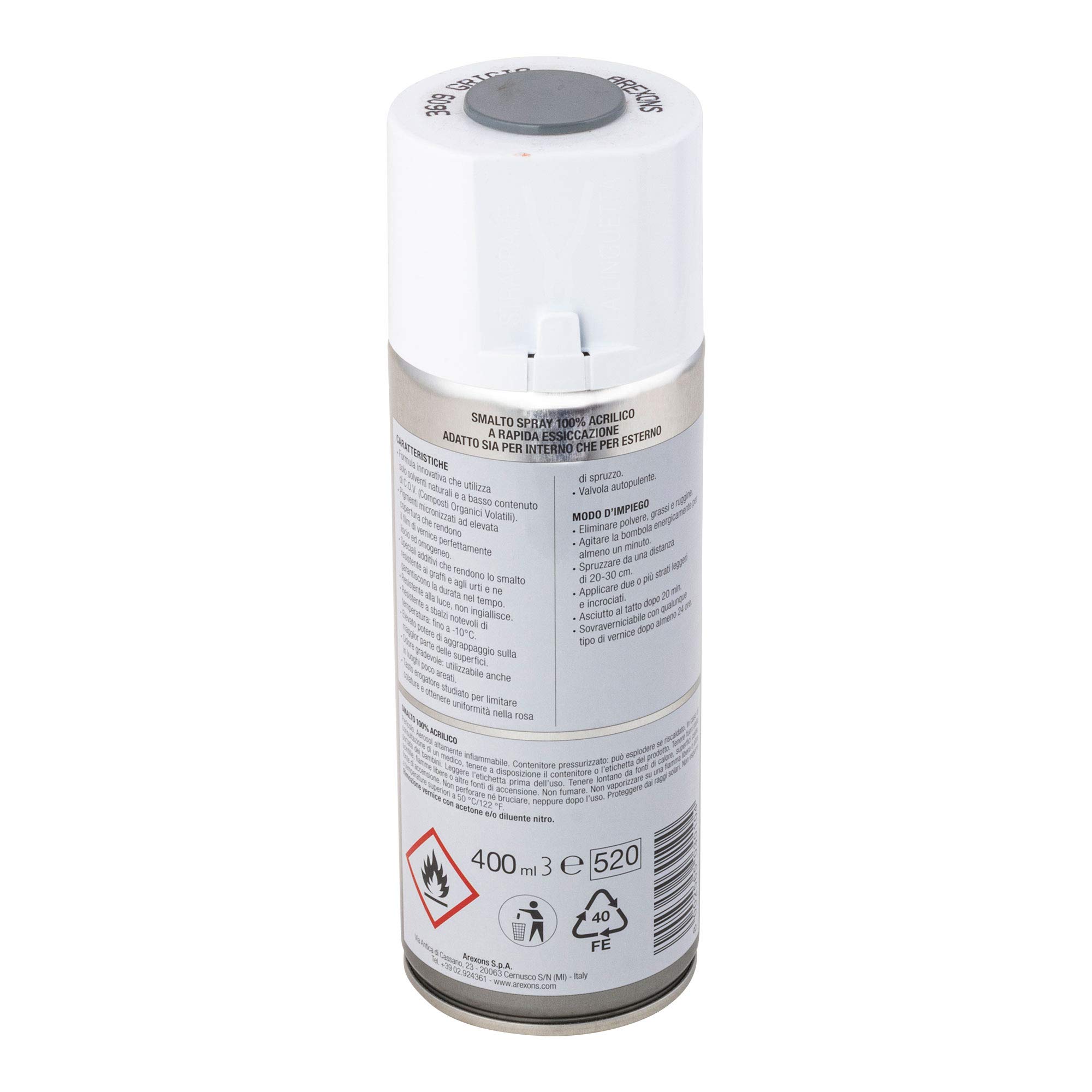 arexons-smalto-acrilico-spray-grigio-400-ml image 2