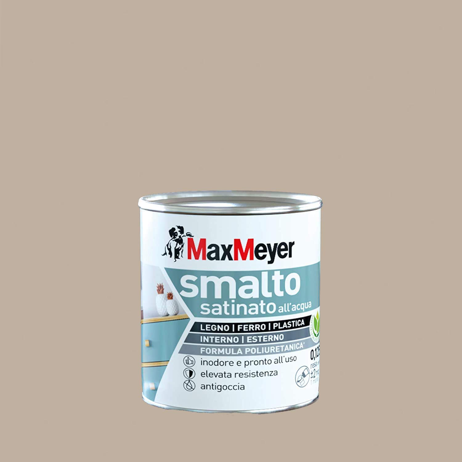 maxmeyer-smalto-acqua-poliuretanico-satinato-tortora-0-125-l image 1