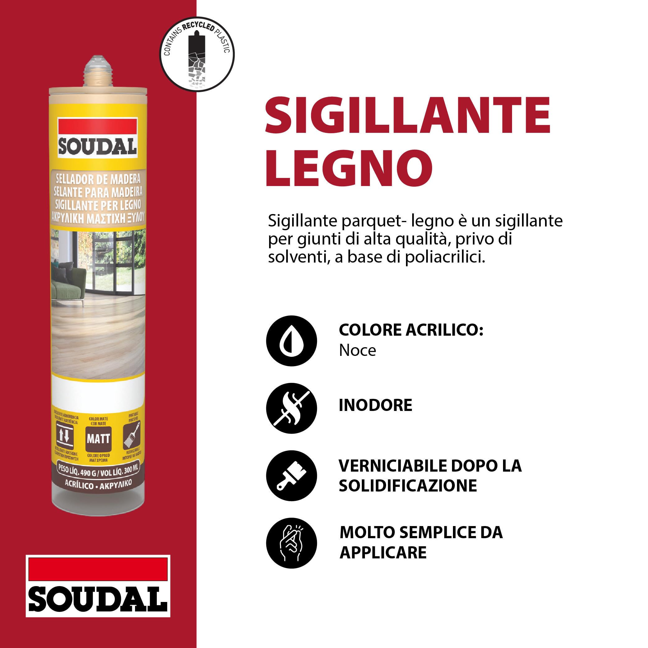 soudal-soudacryl-sigillante-per-legno-300-ml-noce image 2