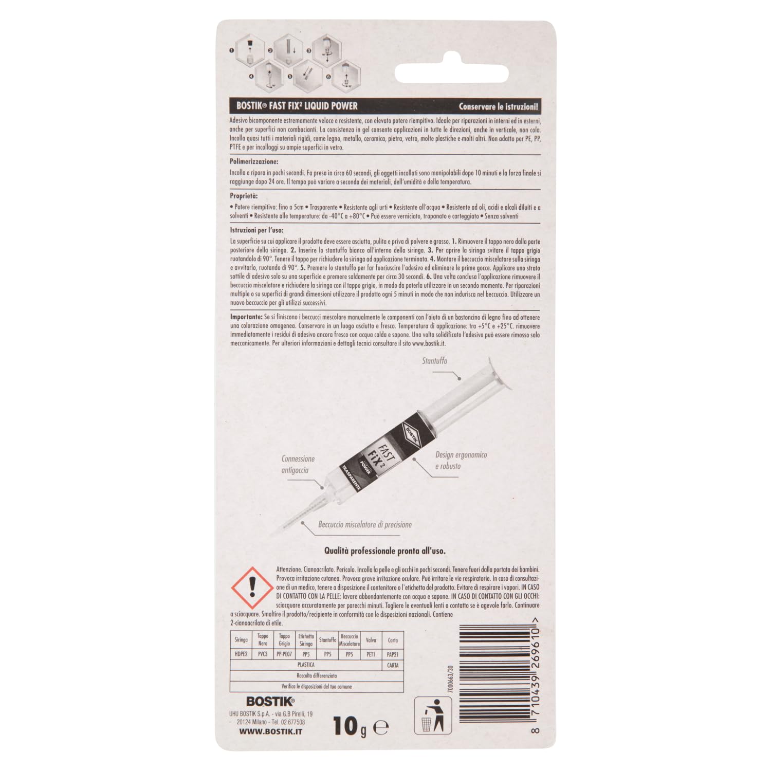 bostik-fast-fix2-liquid-colla-bicomponente-rapida-trasparente-10-g image 2