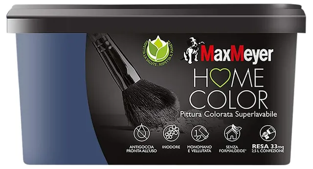 maxmeyer-home-color-pittura-superlavabile-notte-2-5l image 1