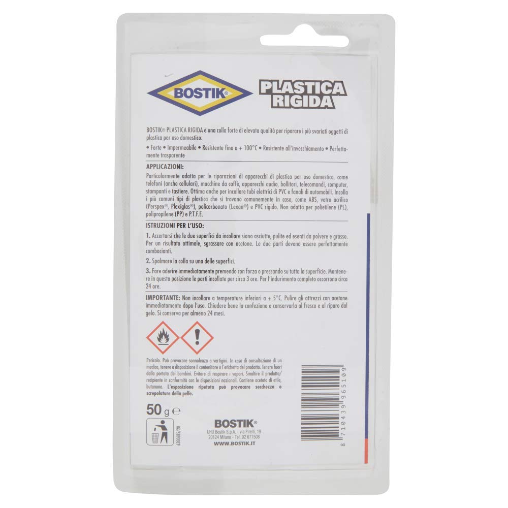 bostik-plastica-rigida-colla-forte-trasparente-50-g image 2