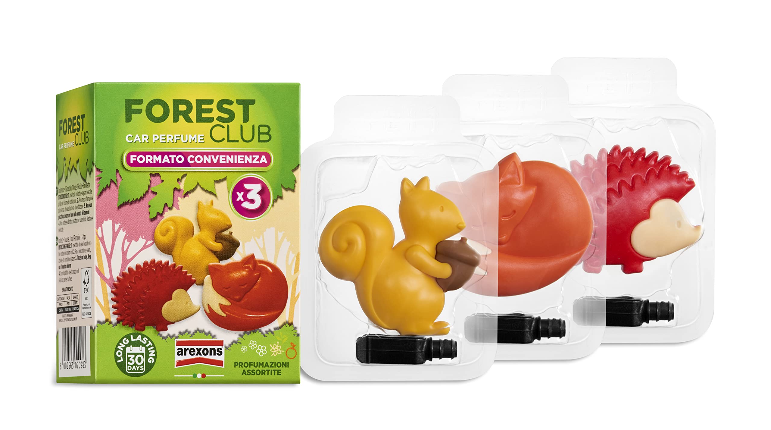 arexons-forest-club-friends-tripack-profumatore-auto image 3
