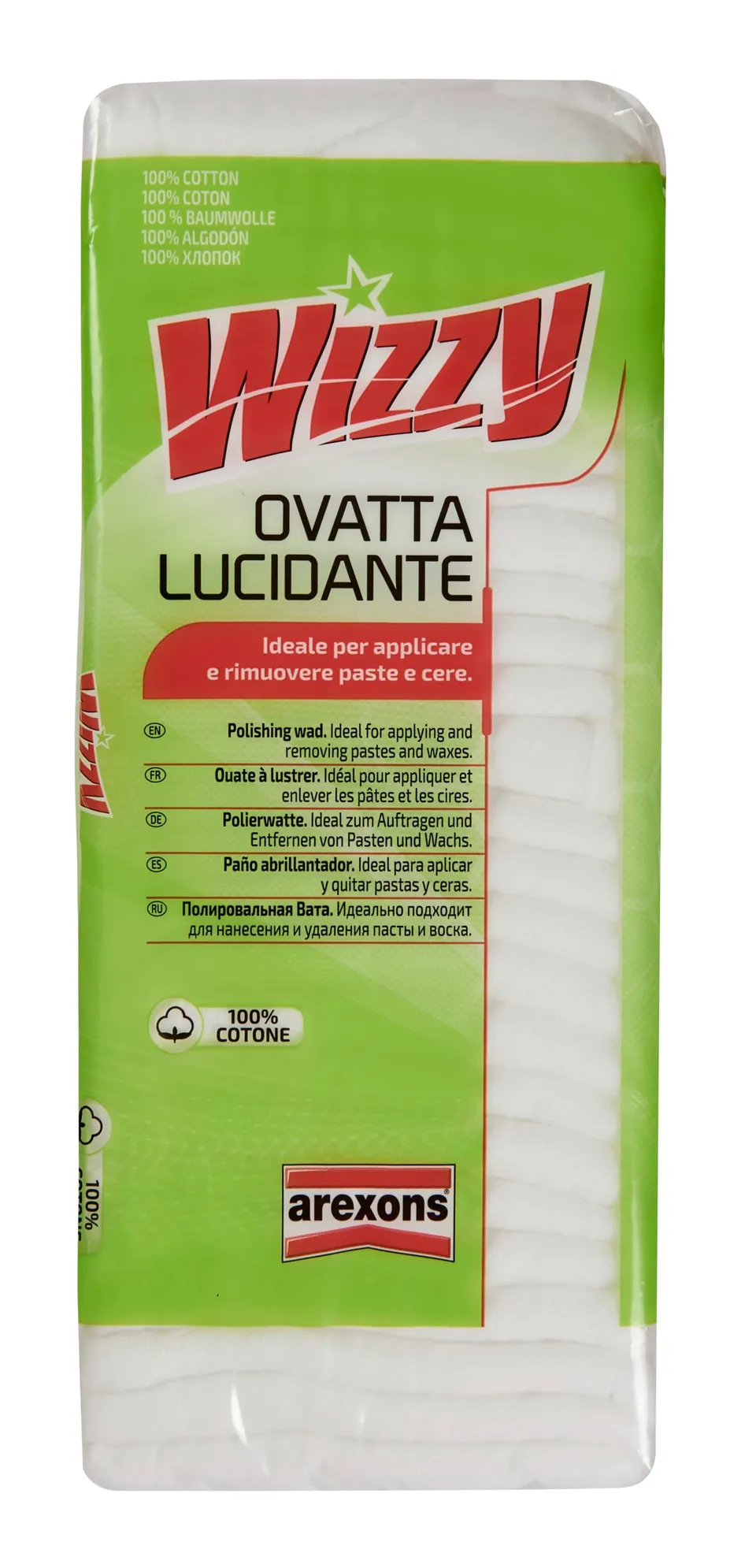 arexons-wizzy-ovatta-lucidante-cotone-idrofilo-auto-200-g image 1