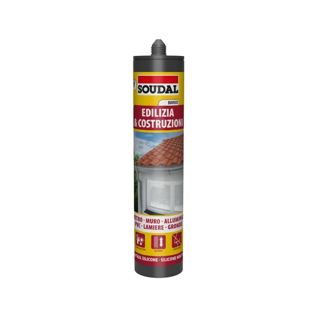 soudal-silicone-neutro-bianco-300-ml-edilizia image 1