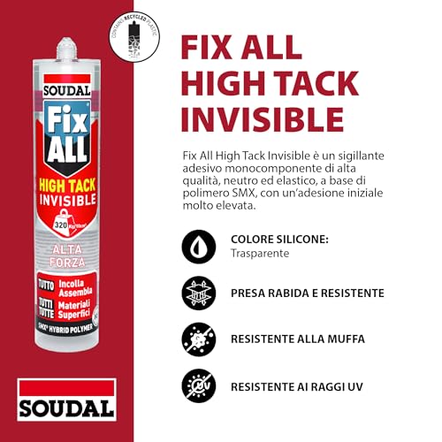 soudal-fix-all-high-tack-invisible-290ml-adesivo-sigillante-trasparente image 8