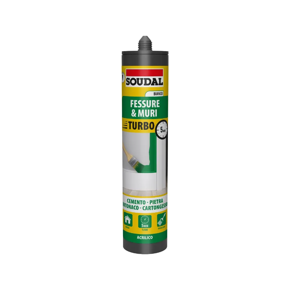 soudal-acryrub-acrilico-fessure-turbo-300ml-bianco image 1