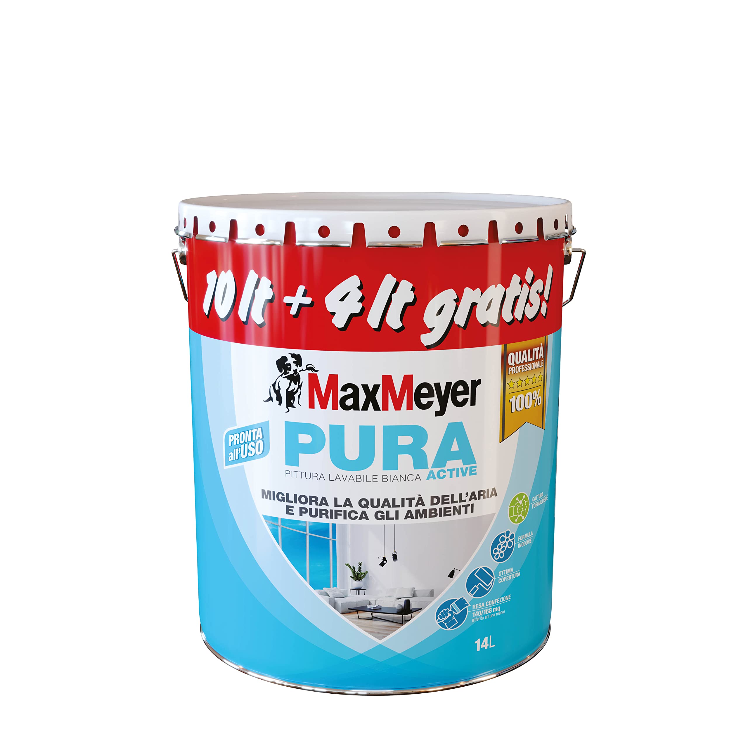 maxmeyer-pura-active-bianco-14-l-10-4-pittura-anti-inquinamento-interni image 1