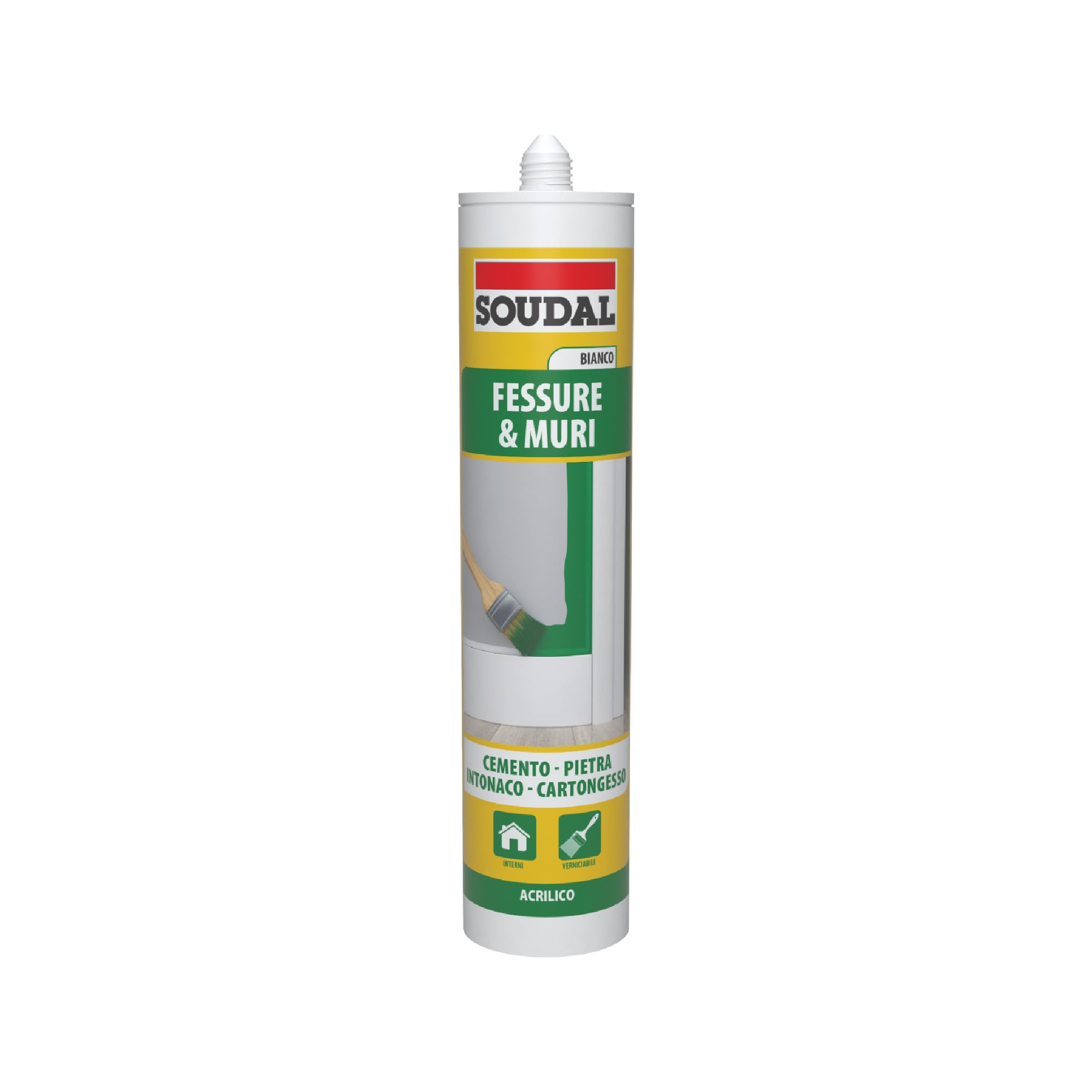 soudal-acryrub-acrilico-fessure-300-ml-bianco-verniciabile image 1