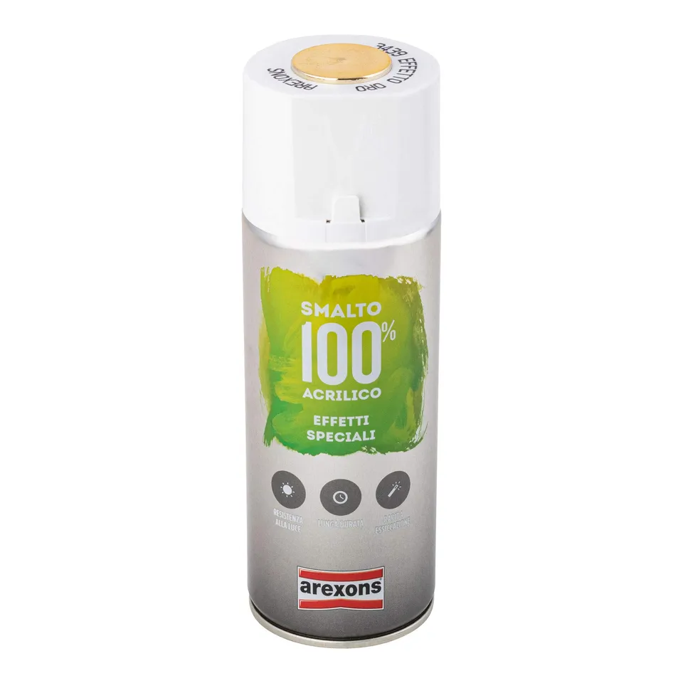 arexons-smalto-100-acrilico-effetti-speciali-specchiante-oro-spray-400-ml image 1